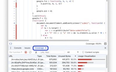 Chrome DevTools Coverage: Find unused JavaScript and CSS